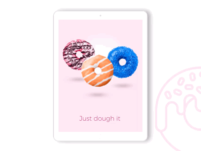 Food menu 043 daily dailyui donuts doughnuts foodmenu ui