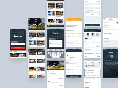 Levoo food delivery ios mobile ui design