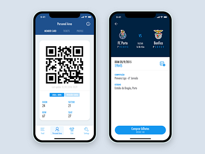 FC Porto Official App app club football mobile soccer ui design ui ux