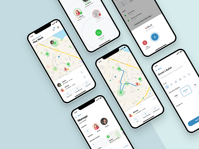 Smart Tracker Companion App concept mobile ui design ui ux wearables