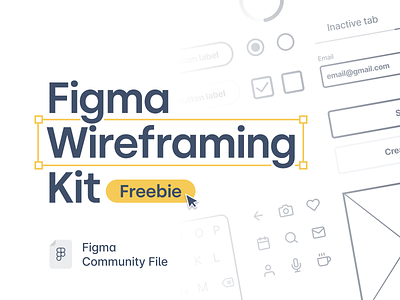 Figma Wireframing Kit - Freebie community figma freebie kit low fidelity ux wireframe wireframes
