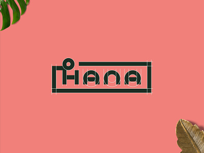 Hana Cafe & Restaurant. branding cafe logo design designer grid logo grids logo restaurant branding restaurant logo