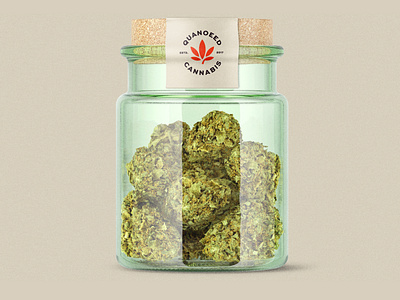 Marijuana Jar design for Quaneed Cannabis.