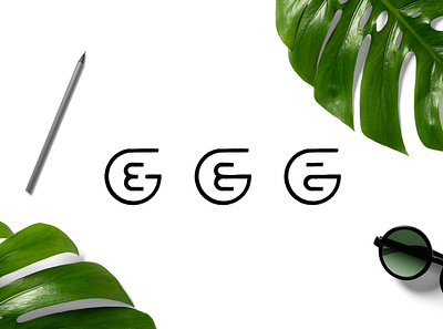 G + E Monogram branding design designer e monogram g monogram identity illustration logo logosketch mark monogram sketch