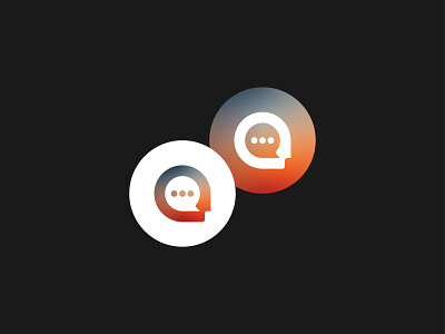 Deepchat app app icon app logo branding chat chat icon design designer face face logo logo