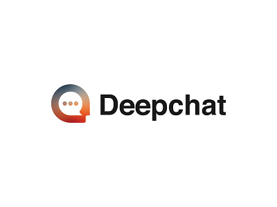 Deepchat branding chat chat icon deep design designer face face logo icon logo symbol