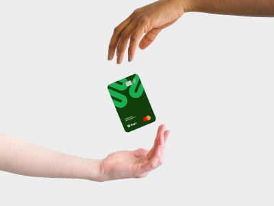 Neyo Digital banking bank branding credit card digital green hands letter n logo n