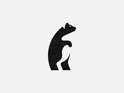 Negative Space Bear animal animal logo bear bear logo brand mark logo mark negative space polar bear