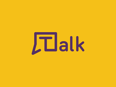 talk logo branding design designer icon identity logo symbol talk