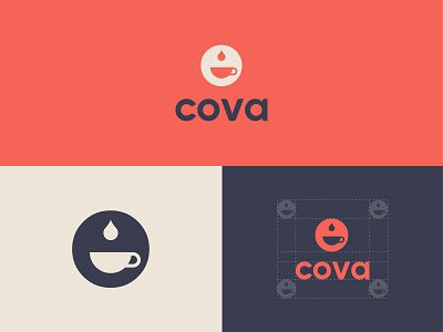 Cova Coffee logo design.