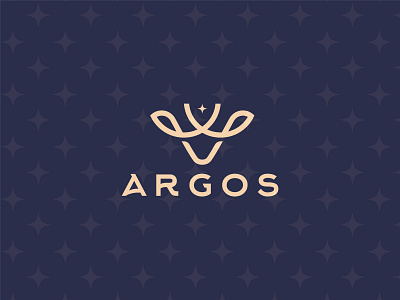 ARGOS LOGO DESIGN antler branding deer logo design designer illustration logo luxury brand luxury design mark