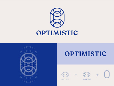 optimistic designer icon logo minimalist logo monoline symbol vector