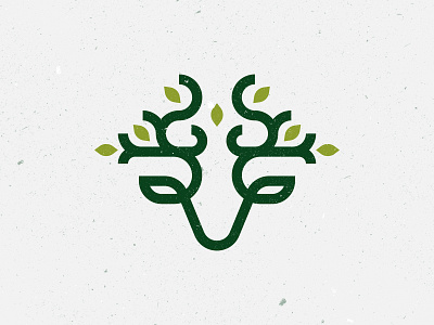 🍃 + 🦌 logo design concept. animal animal logo antler antlers art branding design designer experiment geometric green identity illustration leaves leaves logo logo mark natural nature logo symbol