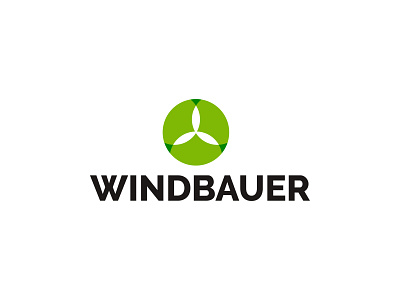 Winbauer logo concept 3 branding business design designer experiment identity logo mark symbol windmill windmill business windmills wip