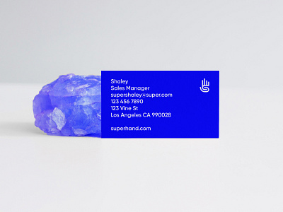 Business Card Design for Super Hand