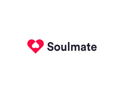 Soulmate App logo design app app design app icon application design heart heart logo