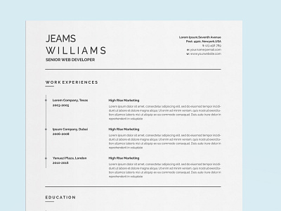 Resume/cv