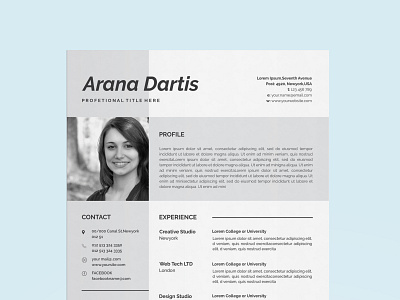 resume template branding clean cover cover letter cv design illustration logo resume ui