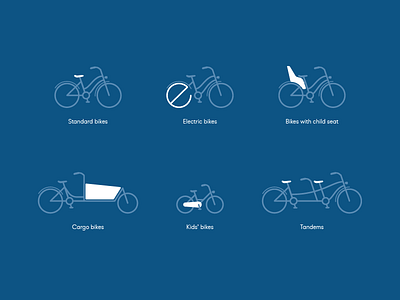 Bikes Icon Set
