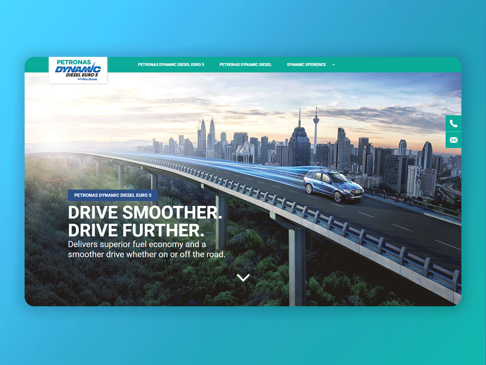 PETRONAS Dynamic Diesel Microsite design product ui web website