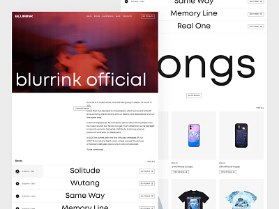 BRNK Website Redesign music ui ux visual design webdesign