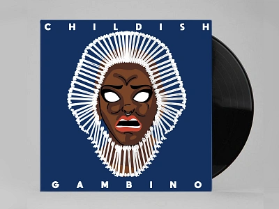 childish gambino 2d 2dillustration adobe adobeillustration albumcover characterdesign design digitalillustration digitalink illustration photoshop portrait woman