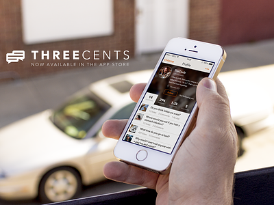 Three Cents Launch & PSD freebie app download featured free ios ios7 iphone 5s launch psd threecents ui ux