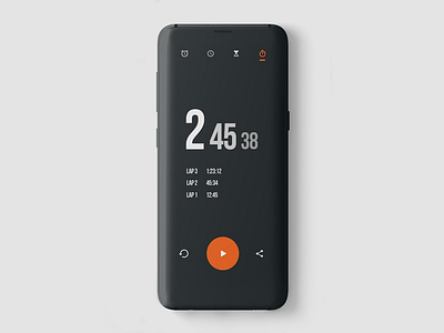Clock App UI design concept