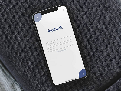 Facebook login UI Redesign ui redesign ux webdesign