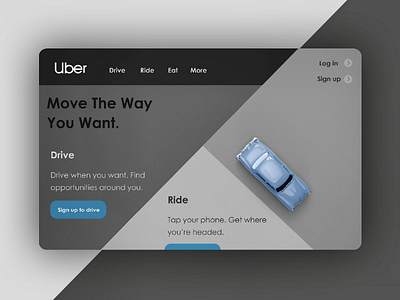 Uber Website Redesign ui webdesign redesign ux