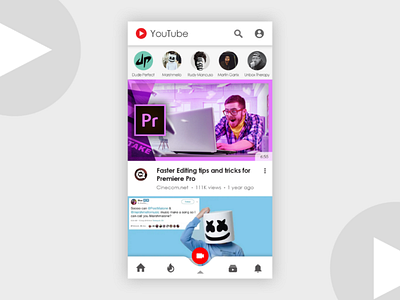 YouTube UI Redesign ui ux design webdesign