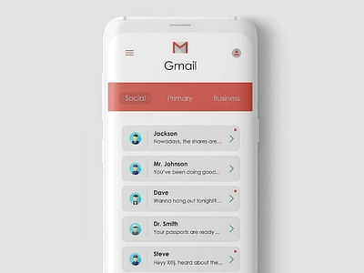 Gmail App UI Redesign