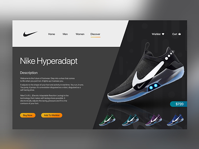 Nike Website Design Concept By Xitij Thakkar On Dribbble