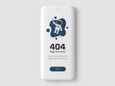 404: Error Page UI ui ux design illustration