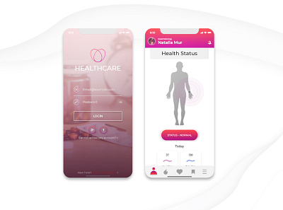 HealthCare App app app design design flat identity logo minimal ui ux vector web