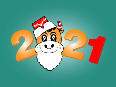 Symbol of the new year Goby and 2021