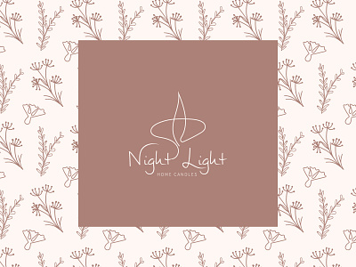 Logo and signature pattern for handmade candles brand branding candles design graphic design logo nature one line pattern product