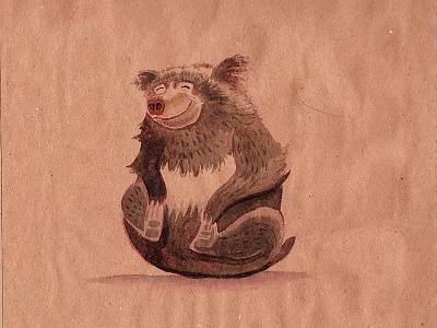 Sloth Bear Sketch illustration sketchbook sloth bear watercolor