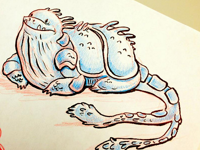 Class 0.5 Kaiju illustration ink kaiju pacific rim pencil sketchbook