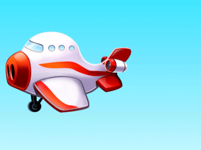 Pig Plane Animated after effects airplane animation illustration photoshop pig plane