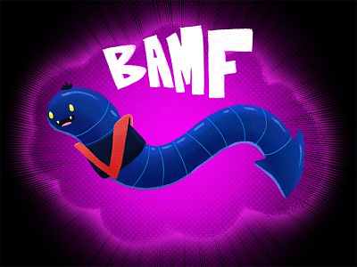 Nightcrawler bamf illustration nightcrawler photoshop worm