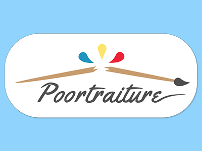 Poortraiture Sticker art design digital illustration logo logotype