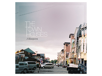 The Townhouse - 'Diaspora' album artwork album album cover band cover music musician photography sky type typography