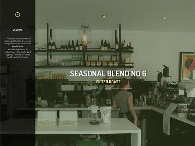 Cafe/Coffee homepage arrow cafe coffee design full home left navigation page restaurant screen web