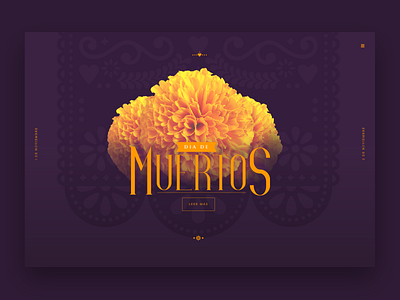 Dia de Muertos design interface ui ux