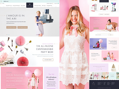 Paris312 — Index balloons box e commerce feminine french goods index kit party pink shop website