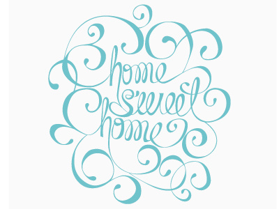 Home Sweet Home card craft hand hand lettering invitation invite letter press whimsy