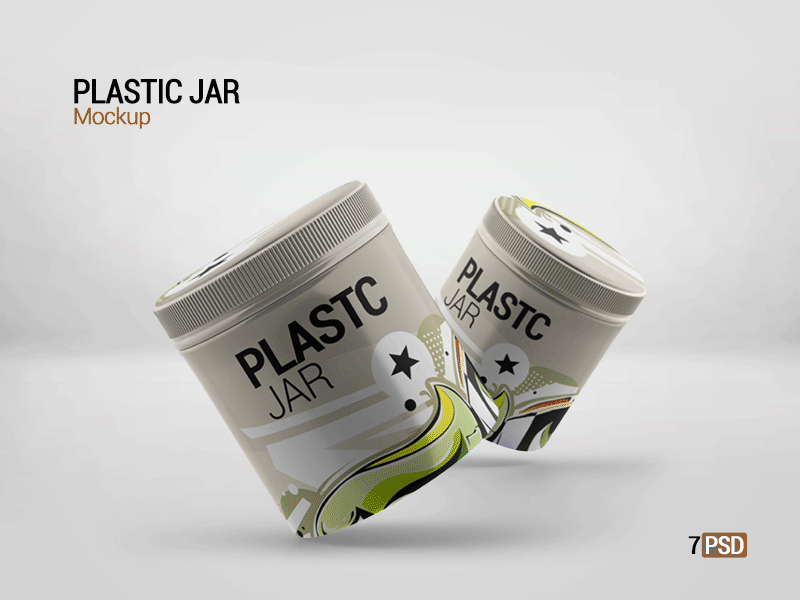 Plastic Jar Mockup advertising beauty bottle caps clean cosmetic cream gel health jar jars label liquid lotion mask medicine mock up mock up mockup