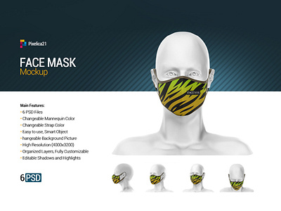 Face Mask Mockup