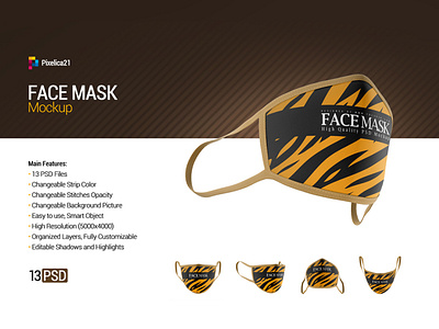 Face Mask Mockup